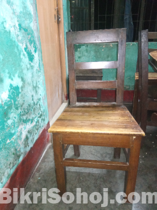 Dining table and four chairs